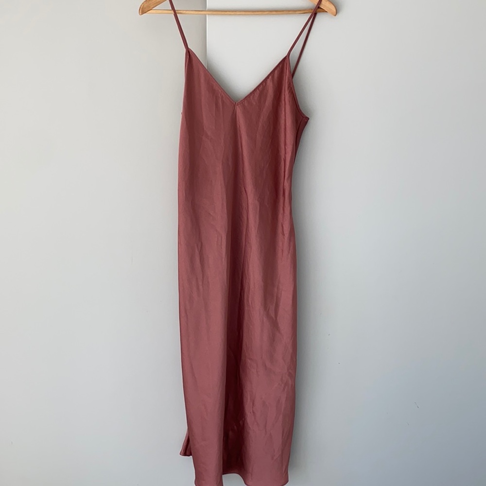 Aritzia Mauve Slip Dress
